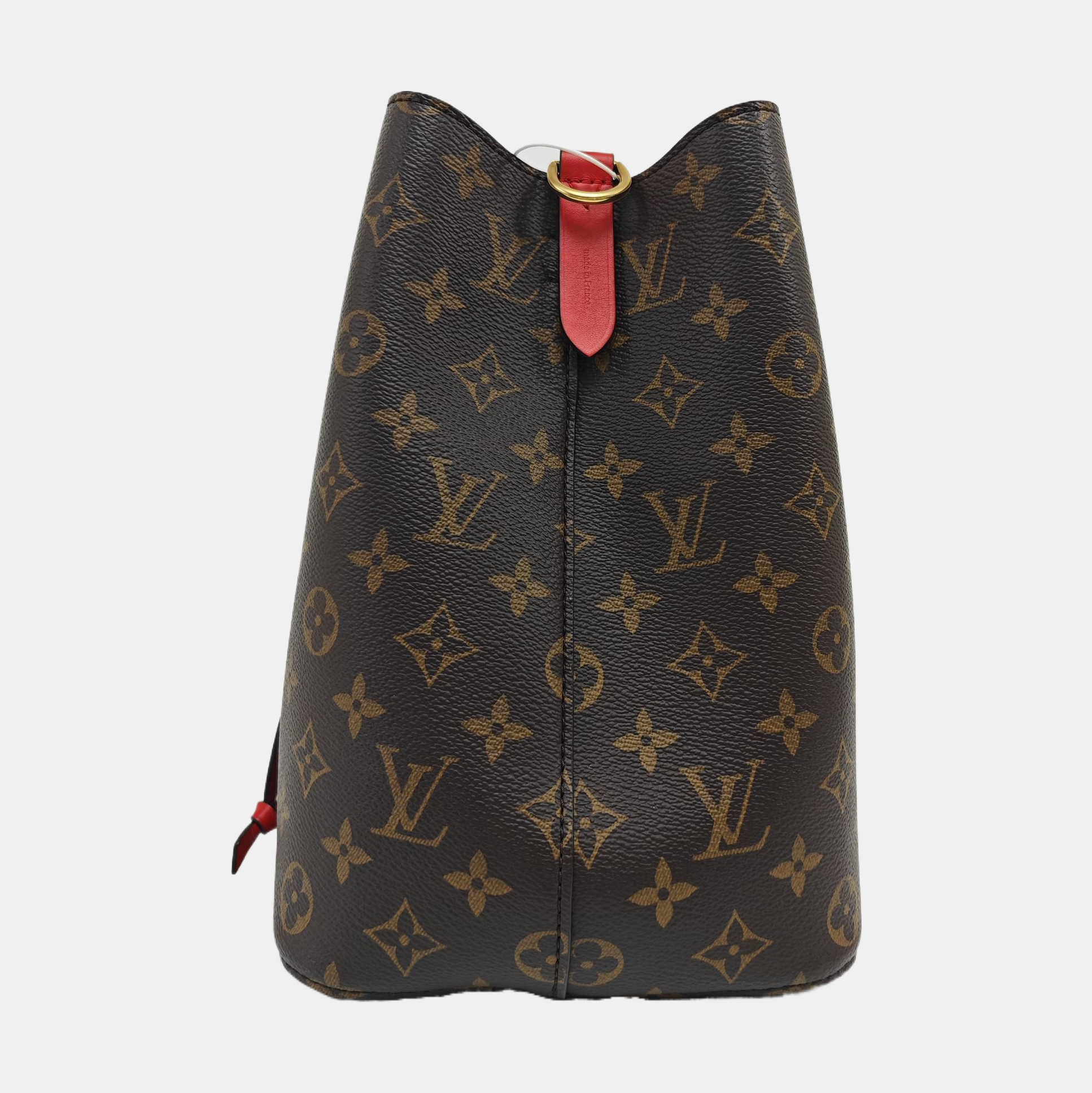 NÉONOÉ MM Monogram Coated Canvas Brown