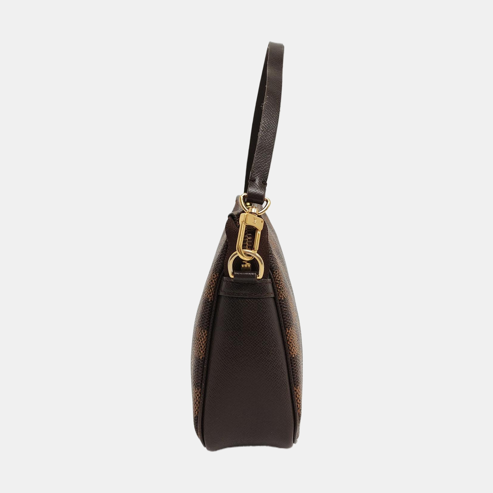 TROUSSE MAKE UP Damier Ebene Coated Canvas Brown