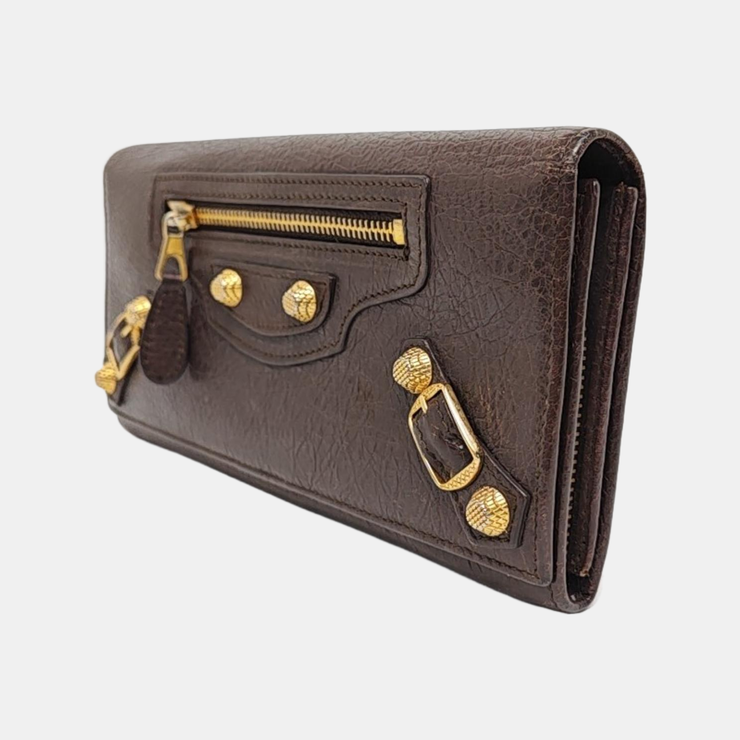 Authenticated pre-owned  Classic City Lambskin Brown Wallet - Wallet at Looply