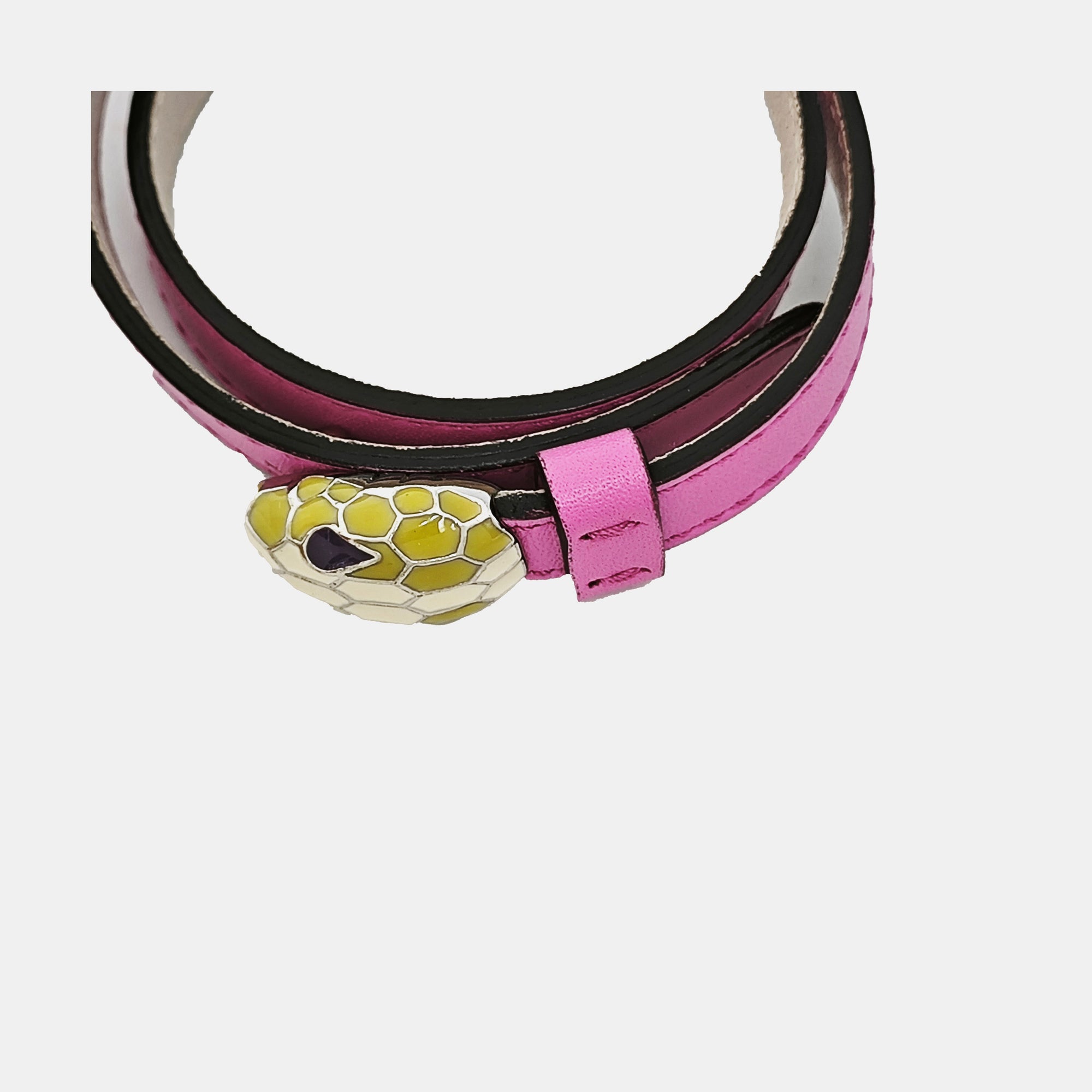 SERPENTI Brass Red Bracelet