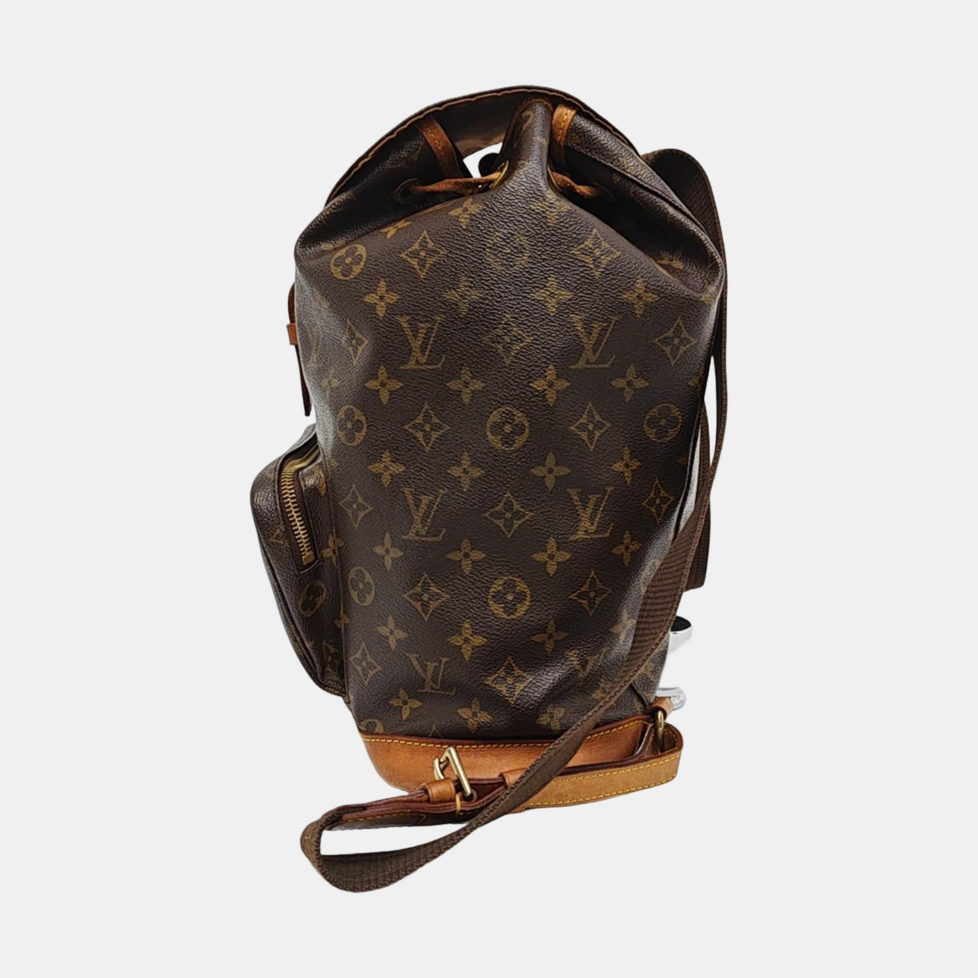 MONTSOURIS GM Monogram Coated Canvas Brown