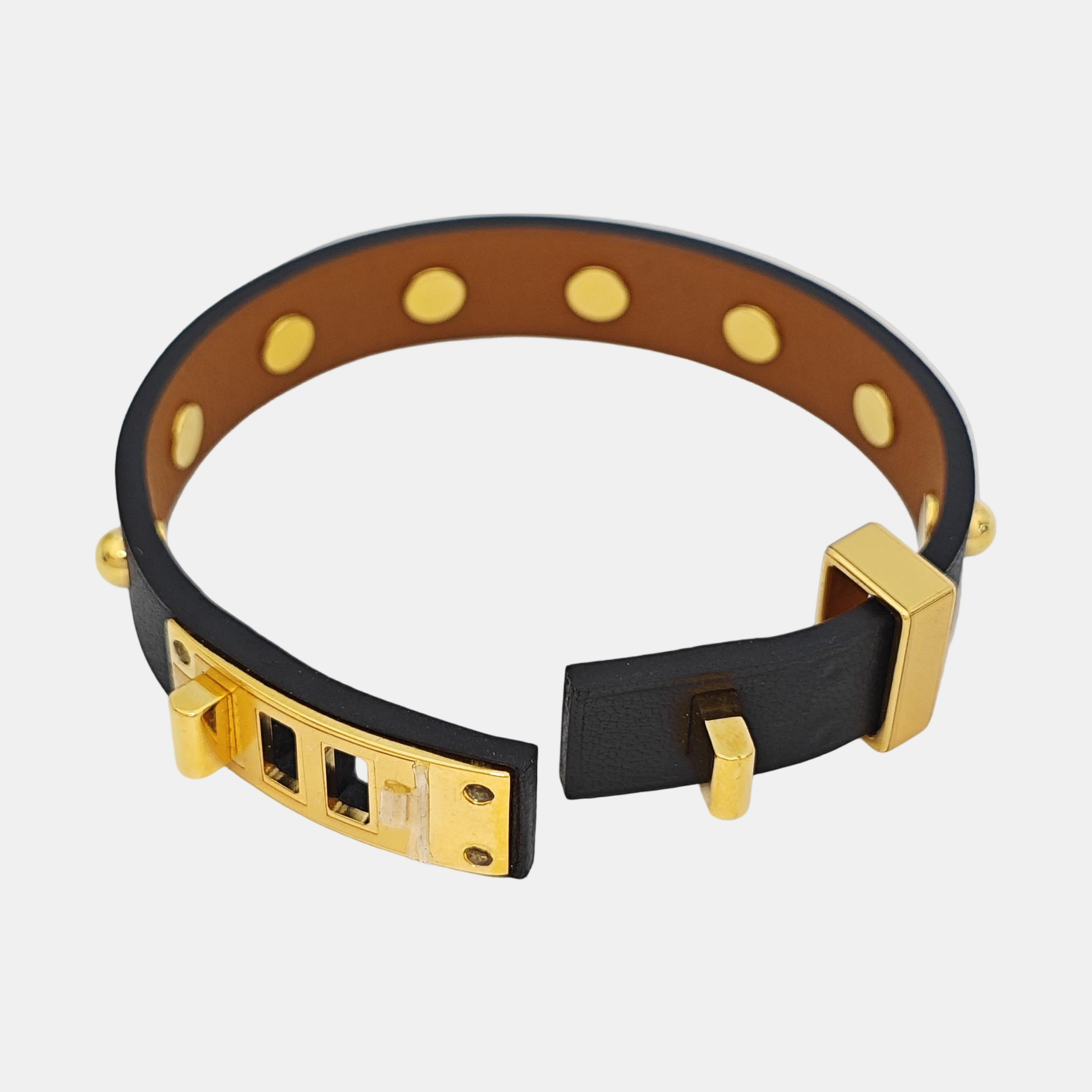 Leather Black Bangle
