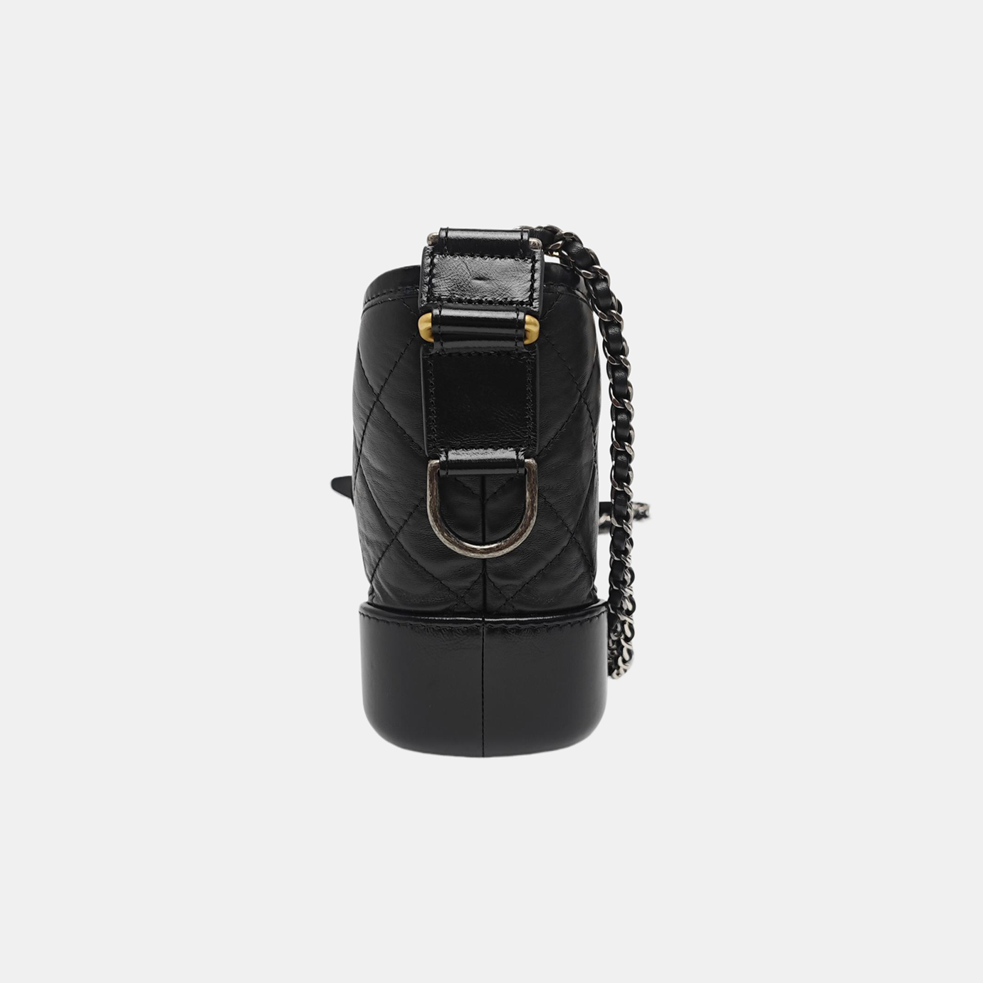 GABRIELLE Small Quilted Calfskin Black