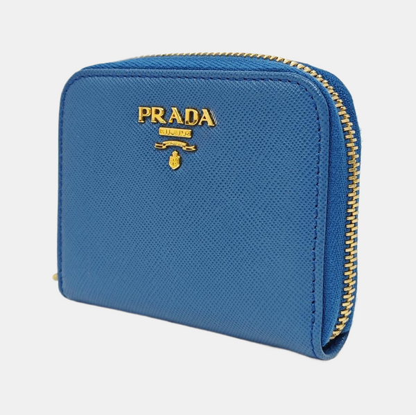 Calfskin Card Holder Blue