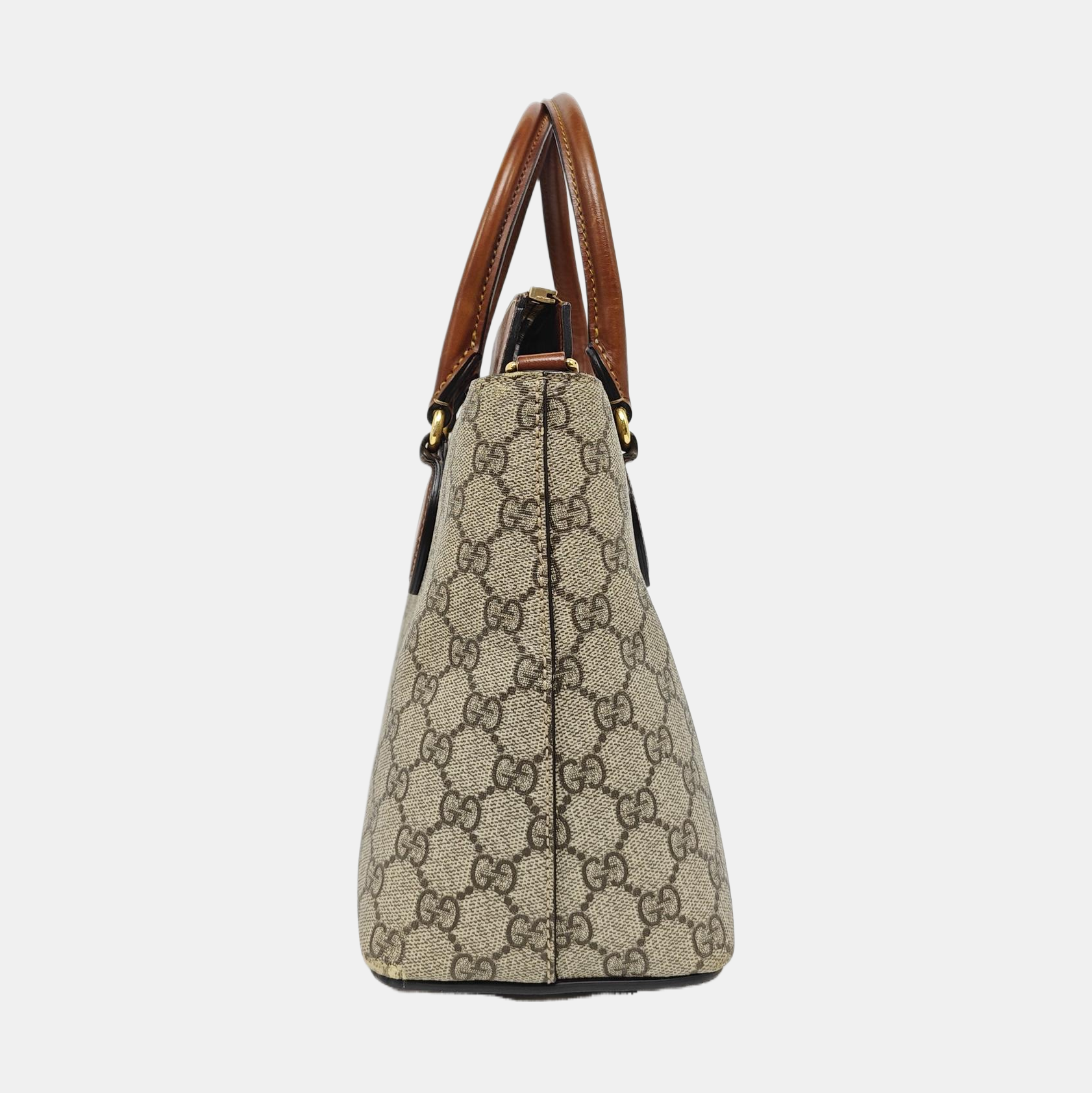 GG Blooms Monogram Coated Canvas Beige