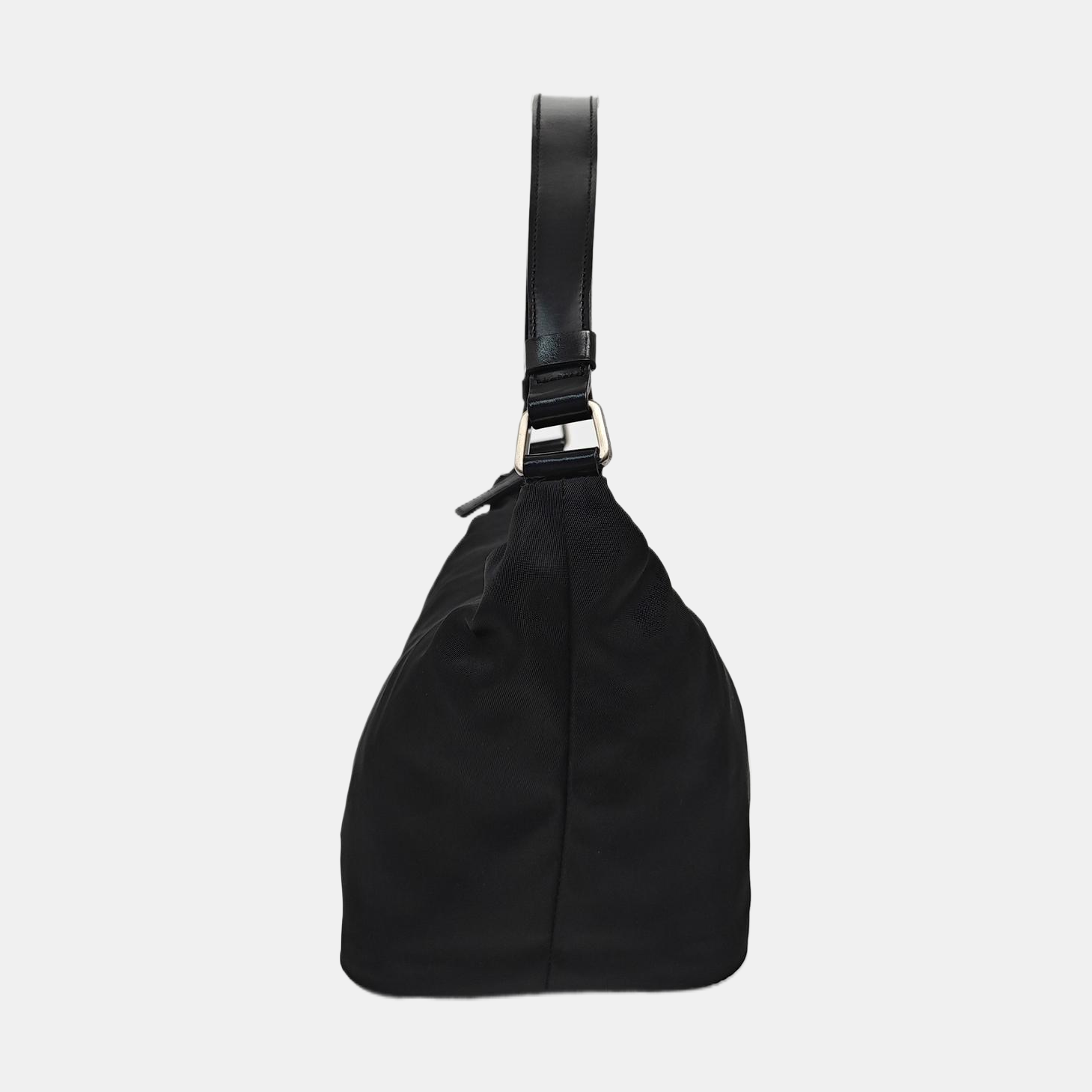 Nylon Shoulder Bag Black