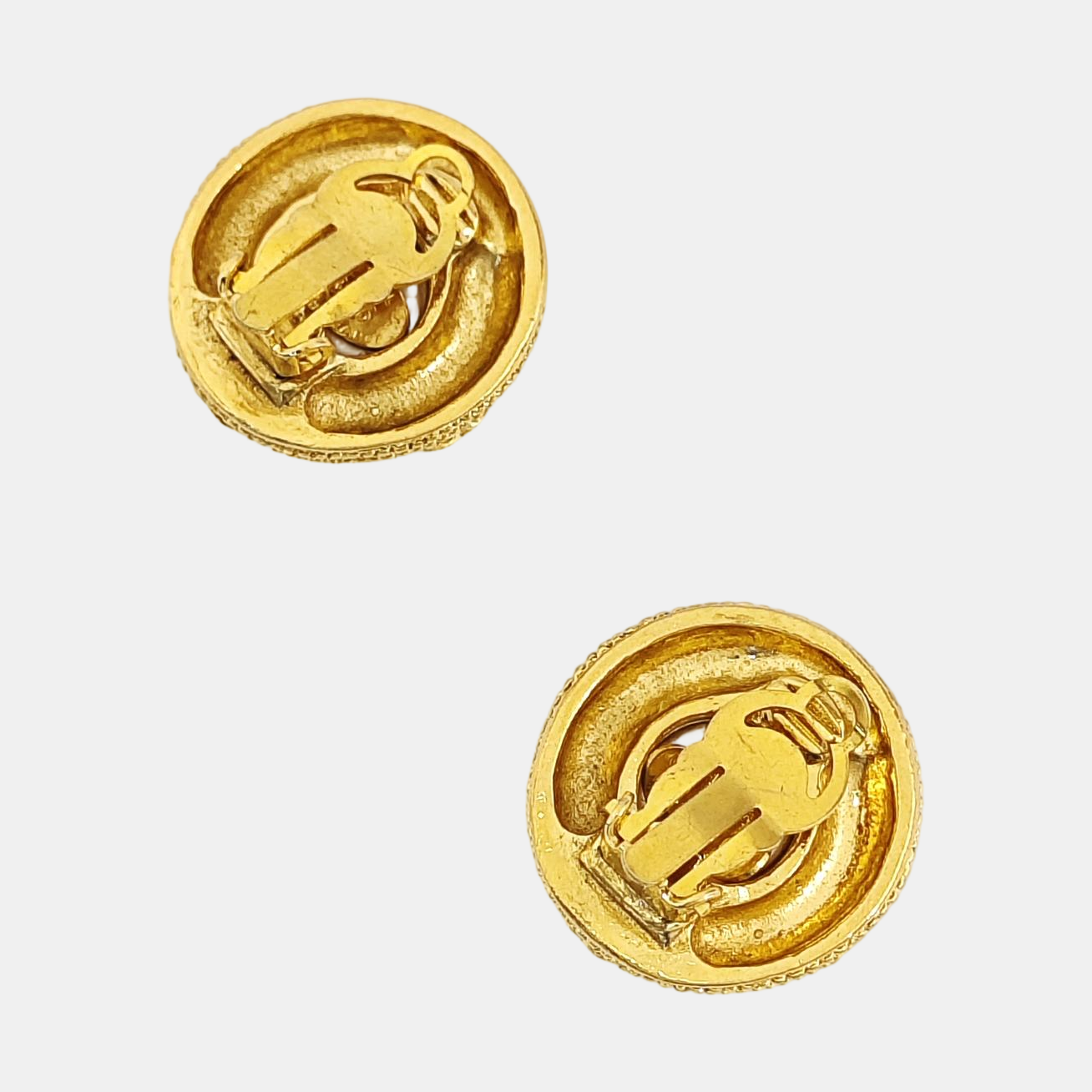Metal Gold Clip On Earrings
