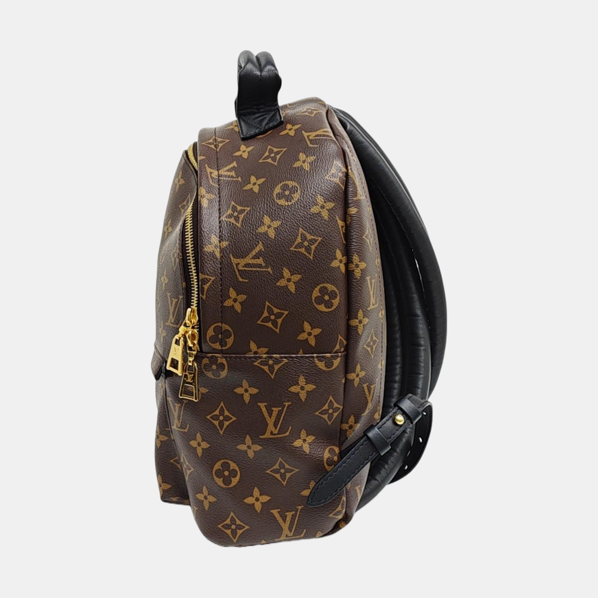 Monogram Coated Canvas Backpack Brown