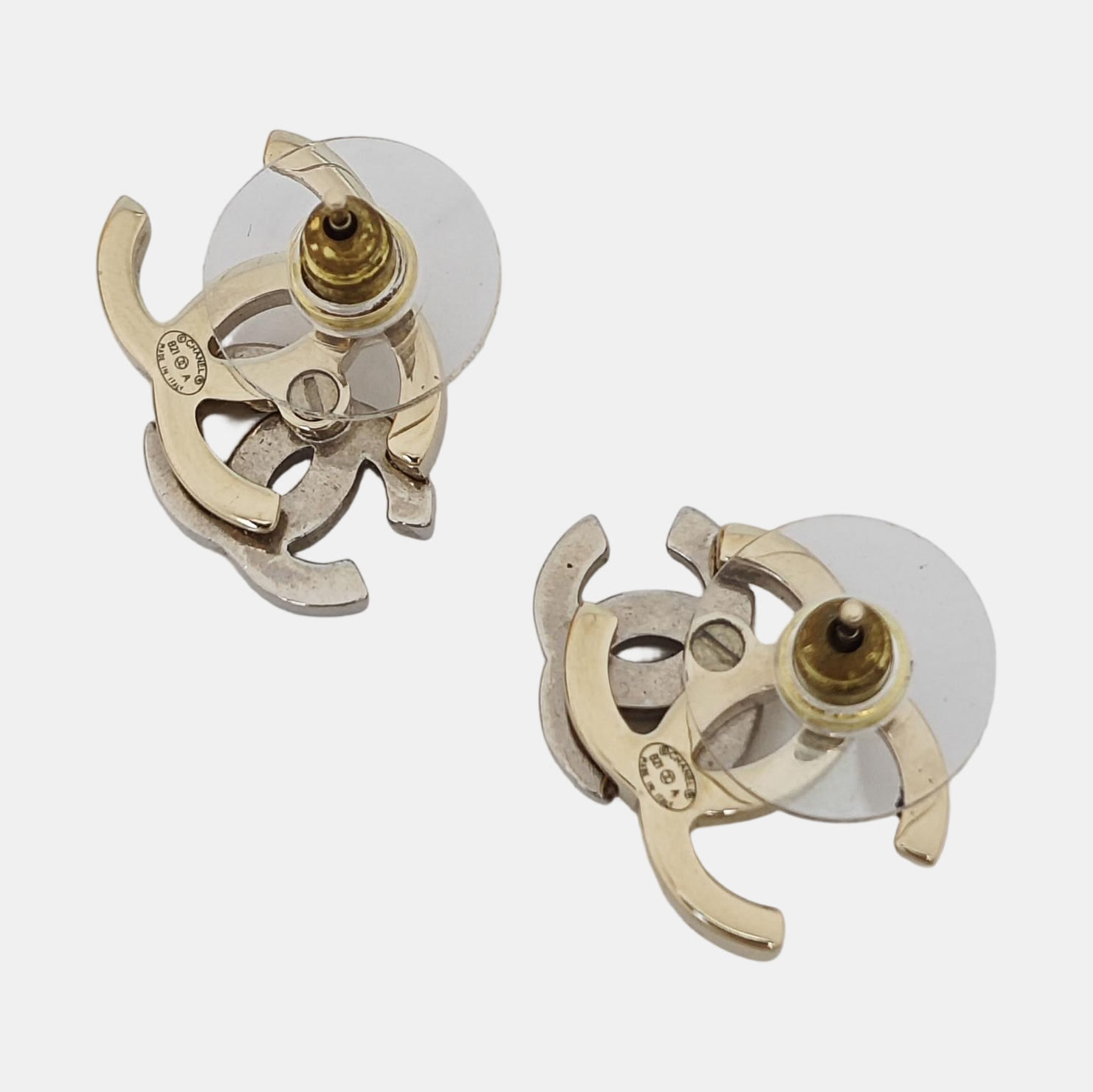 Metal Gold Stud Earrings