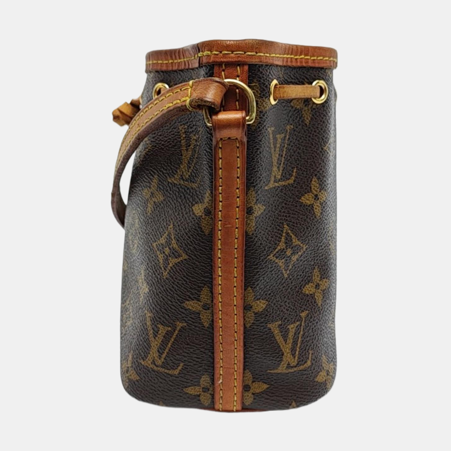 NÉONOÉ Nano Monogram Coated Canvas Brown