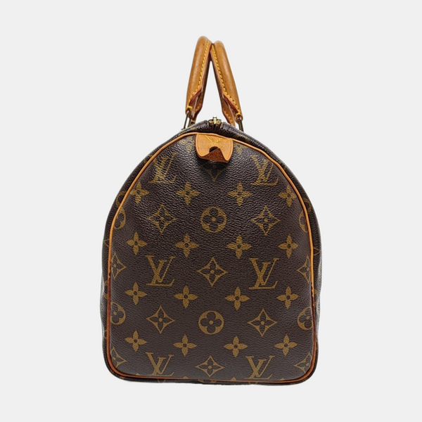 SPEEDY 30 Monogram Coated Canvas Brown