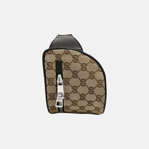Monogram Canvas Crossbody Bag Beige