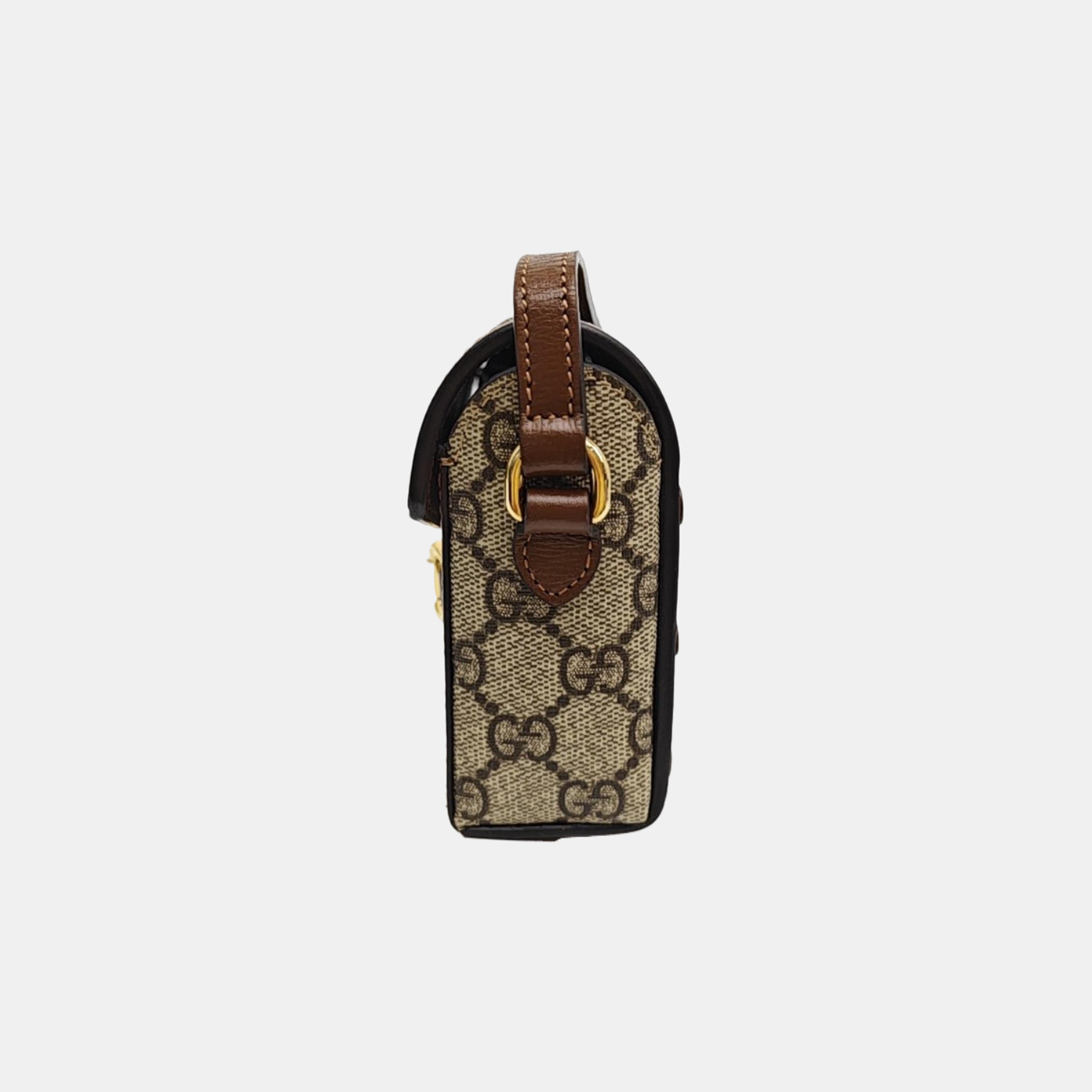 Horsebit 1955 Mini Monogram Coated Canvas Beige