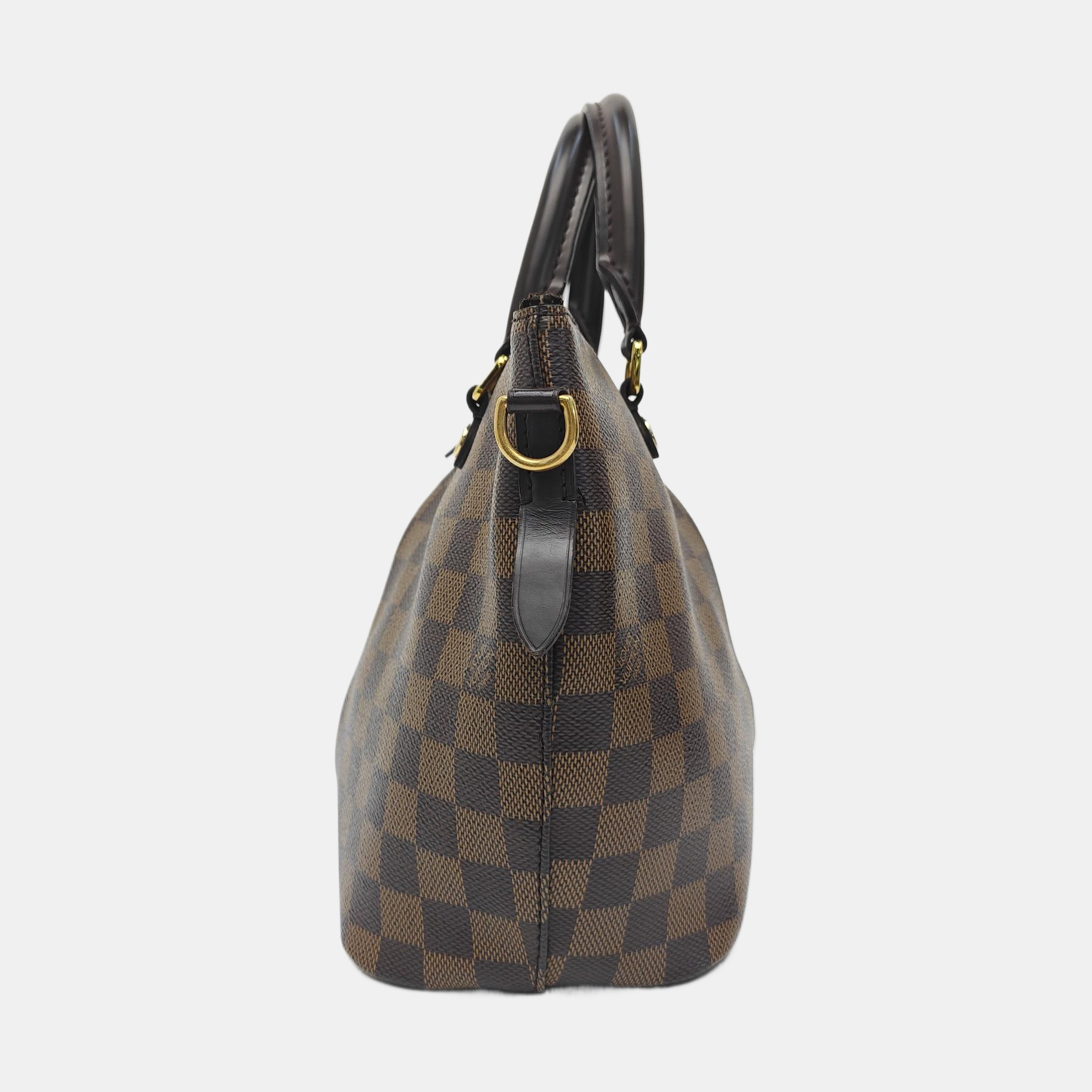 SIENA Damier Ebene Coated Canvas Brown