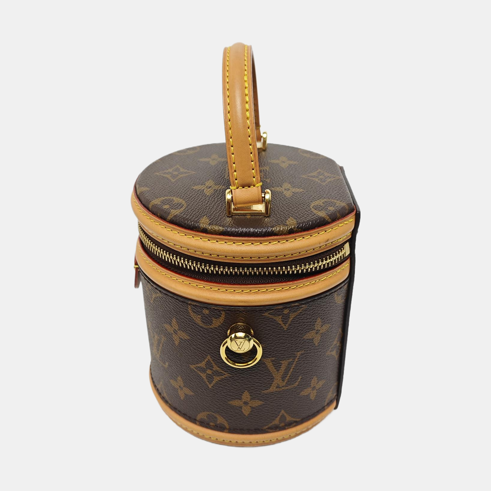 CANNES Super Mini Monogram Coated Canvas Brown