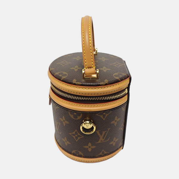 CANNES Super Mini Monogram Coated Canvas Brown