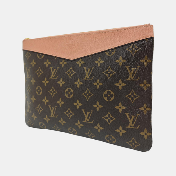 DAILY Monogram Coated Canvas Brown