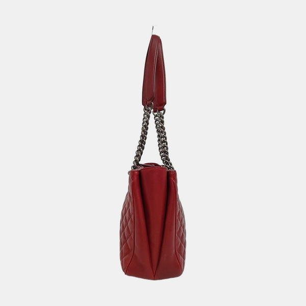 SHIVA Quilted Grained Calfskin Red