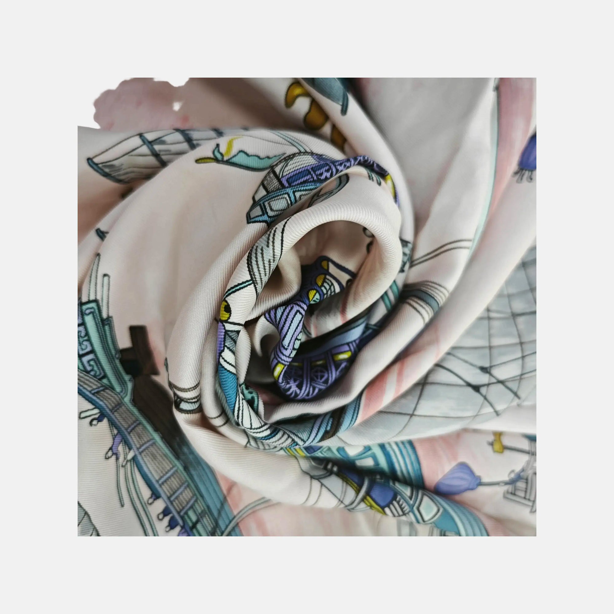 Mulberry Silk Silk Scarf Multicolor