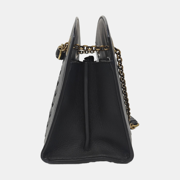 Lambskin Tote Bag Black