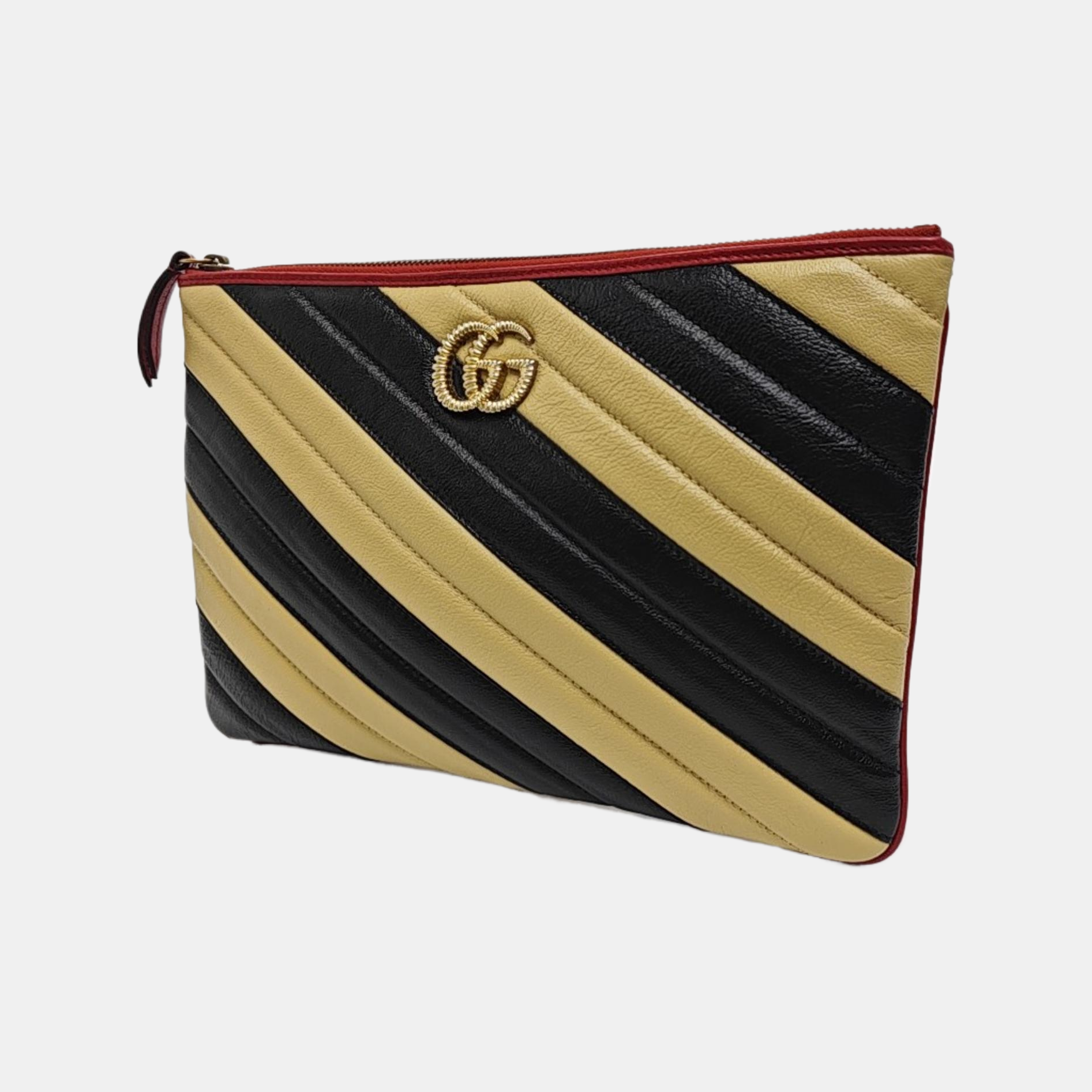 Quilted Calfskin Clutch Multicolor