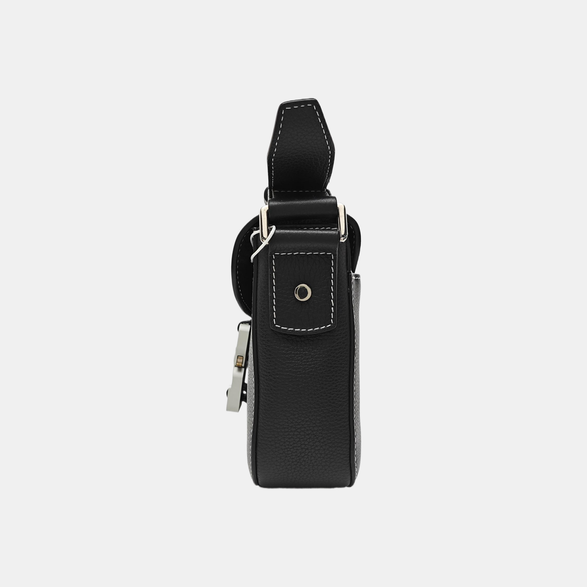 Saddle Small Calfskin Black