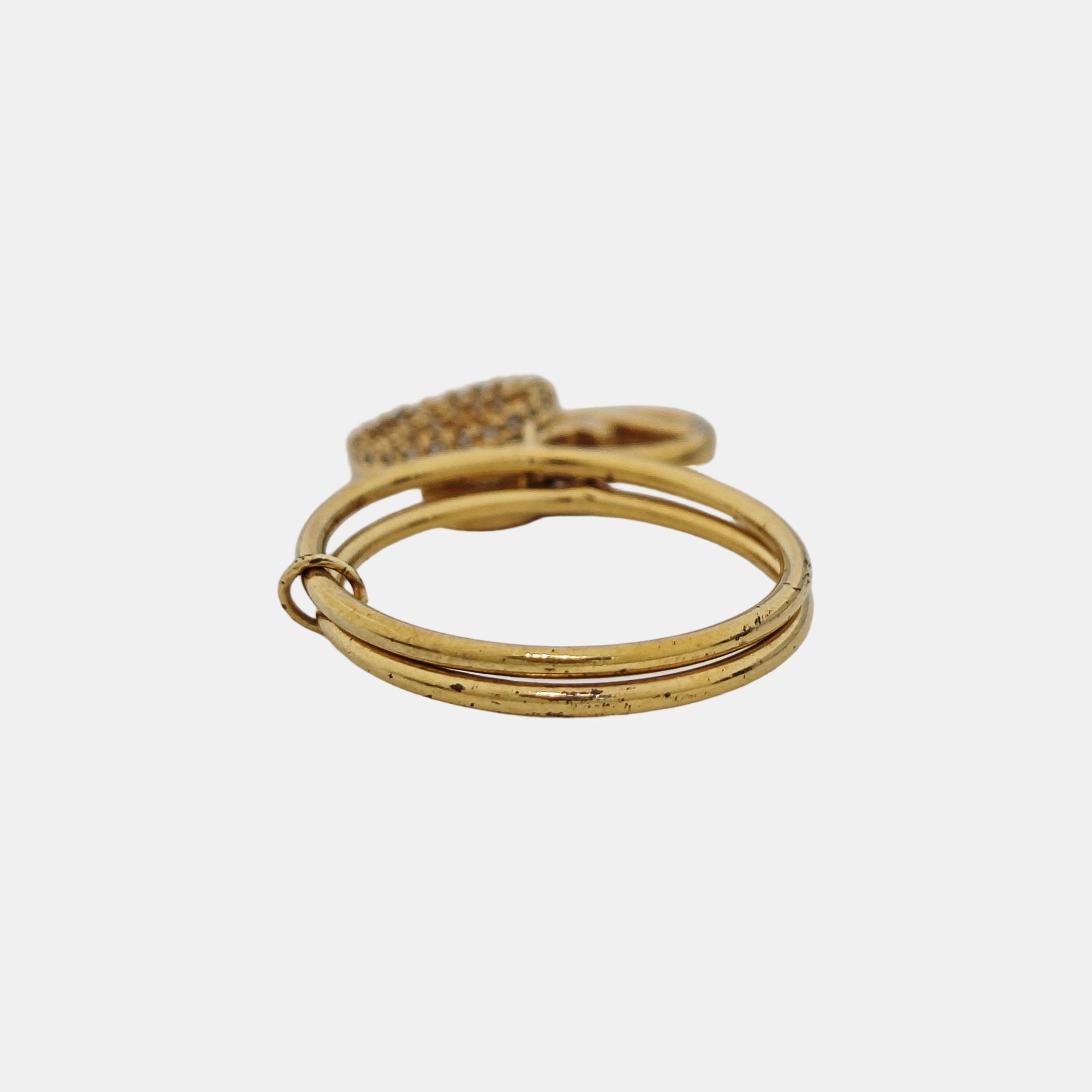 F Is Metal Gold Ring EU 54