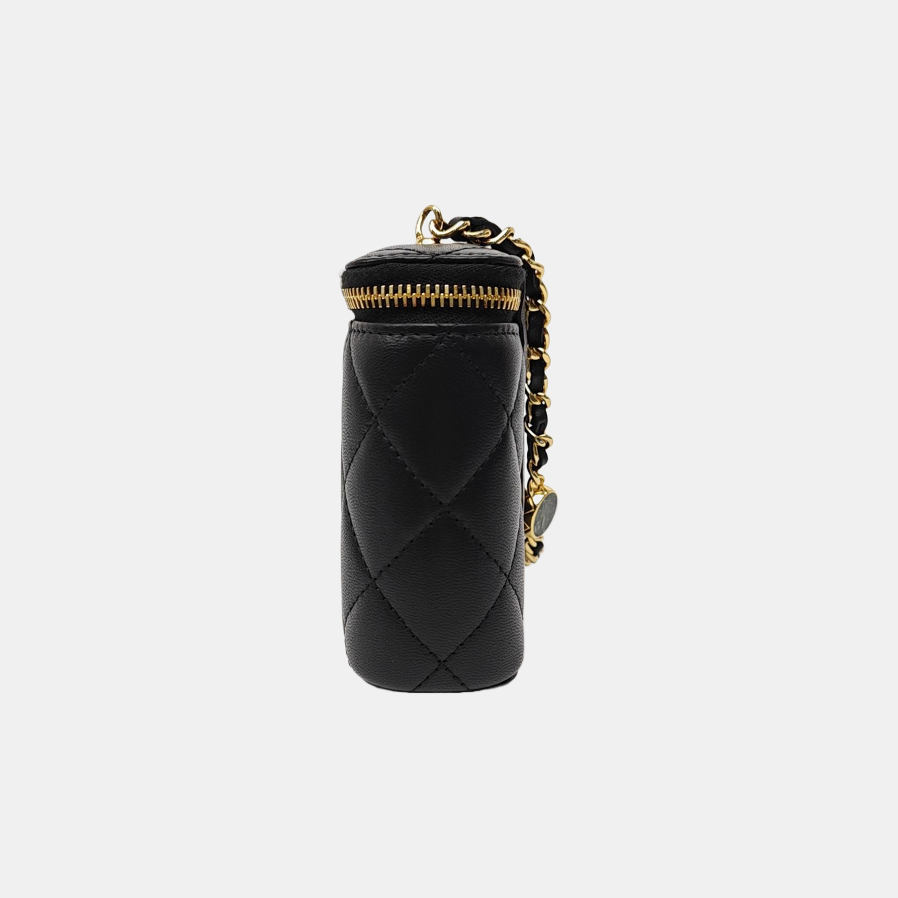 Quilted Lambskin Crossbody Bag Black