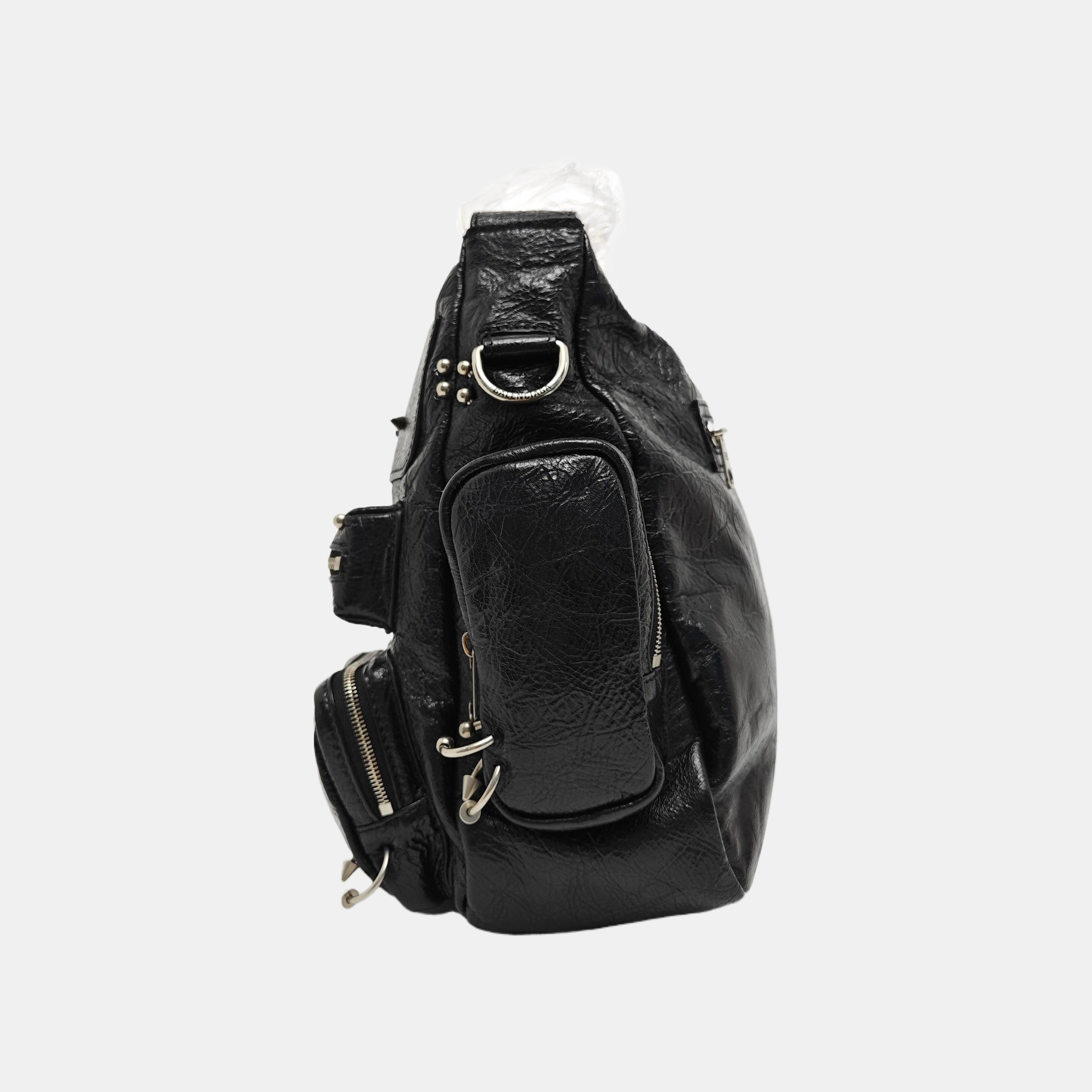 Lambskin Shoulder Bag Black