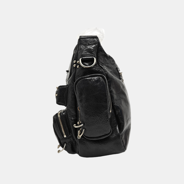 Lambskin Shoulder Bag Black