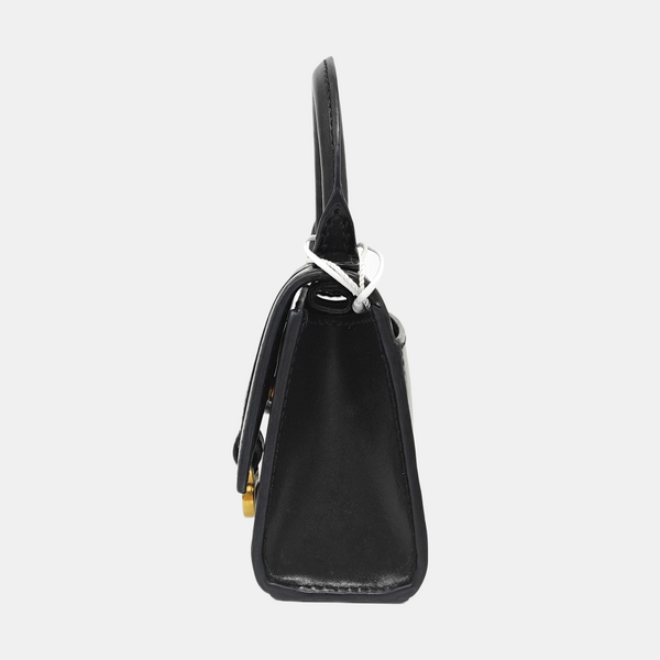 Hourglass Mini Calfskin Black
