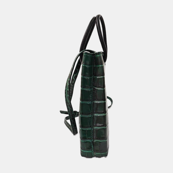 Shopping Bag Calfskin Green