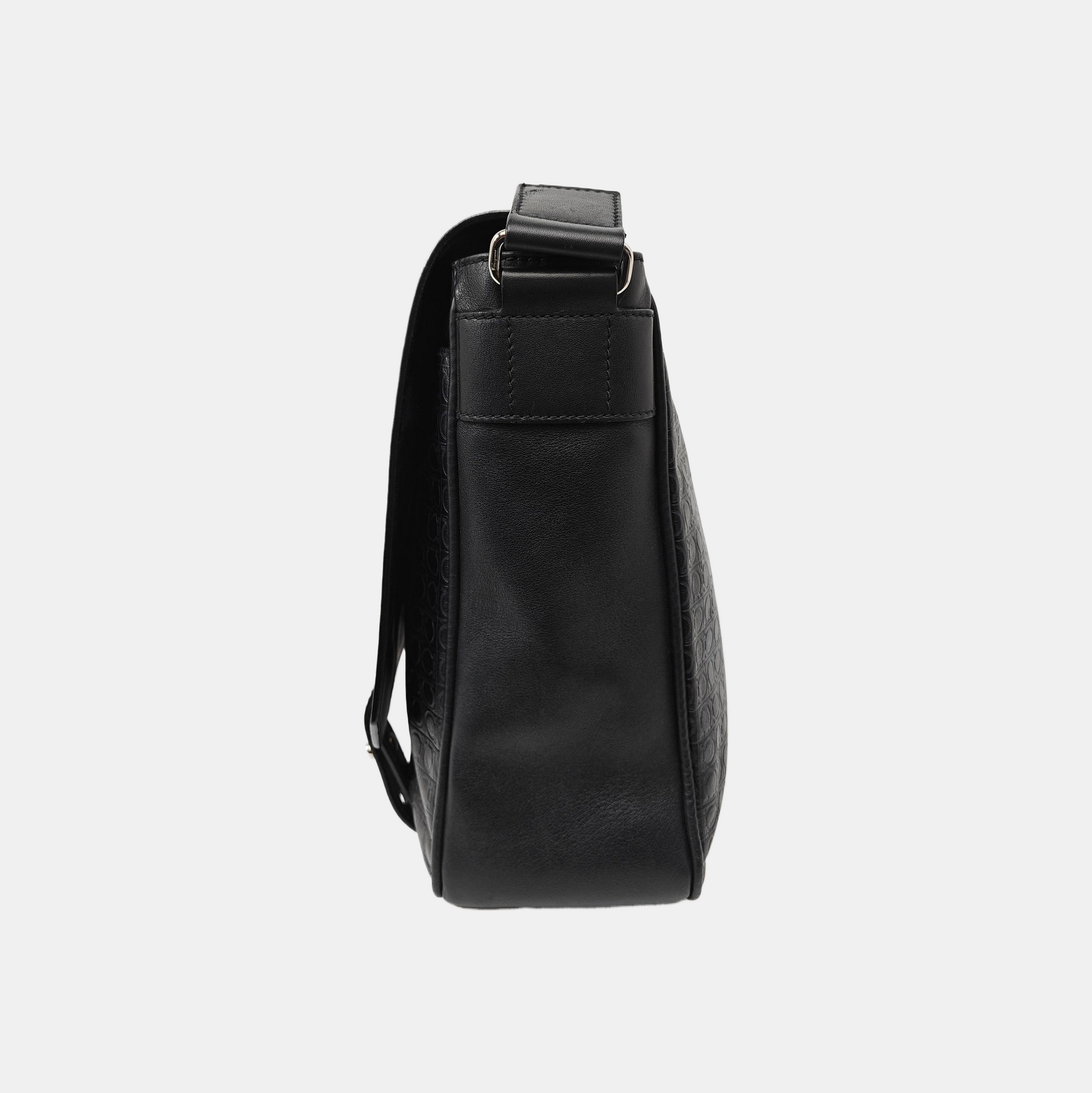 Calfskin Shoulder Bag Black