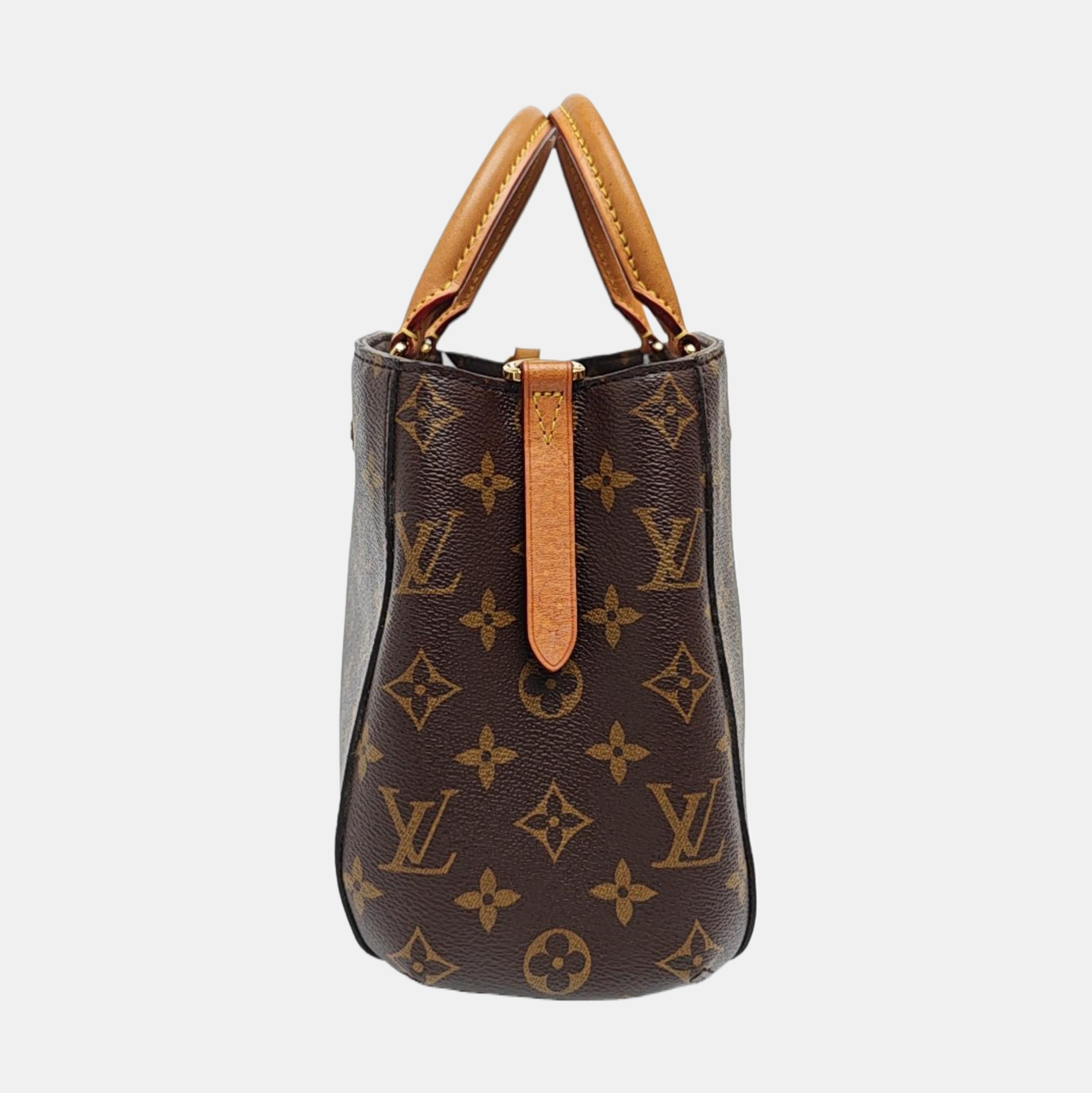 MONTAIGNE Monogram Coated Canvas Brown
