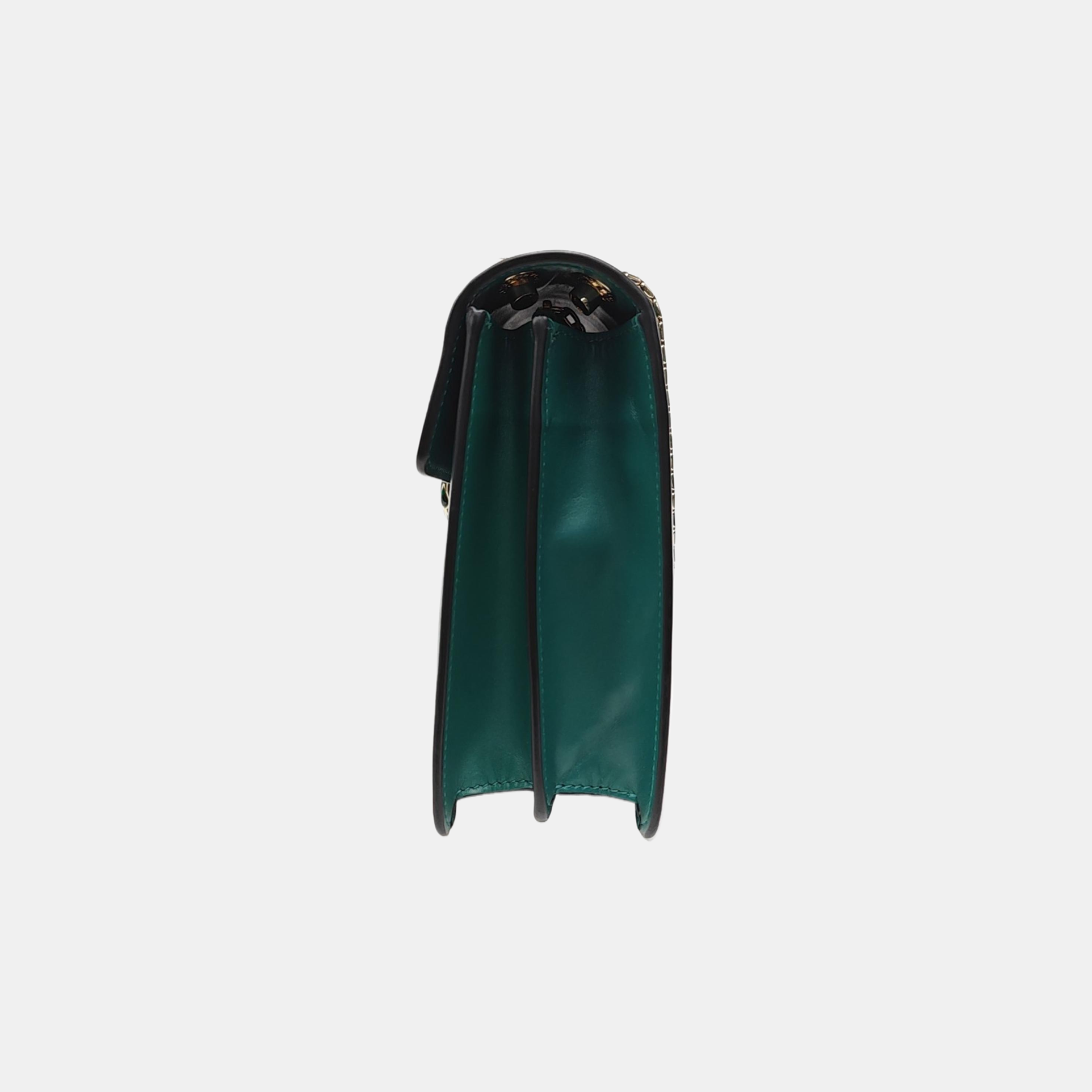 SERPENTI FOREVER Medium Quilted Calfskin Green