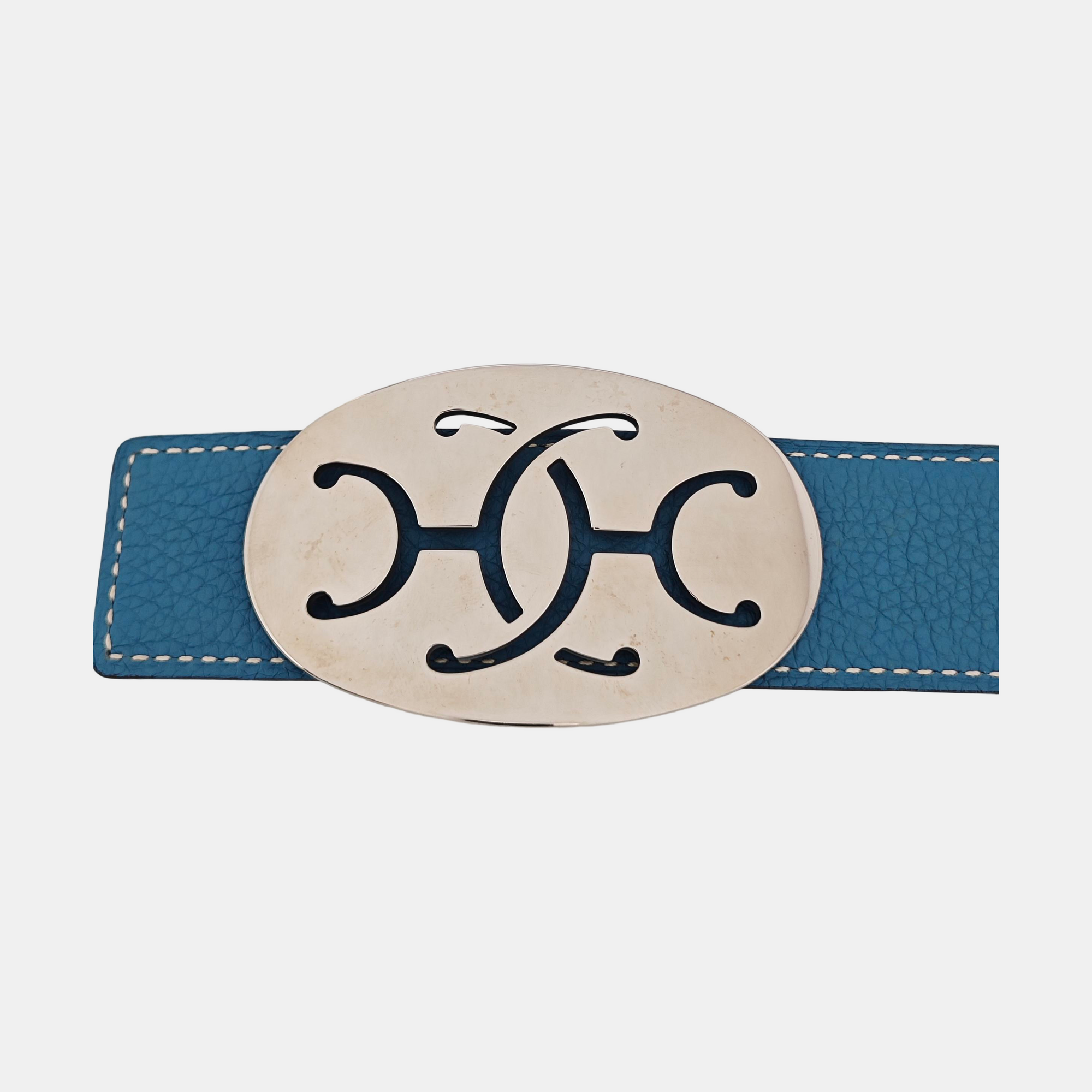 Leather Belt Blue