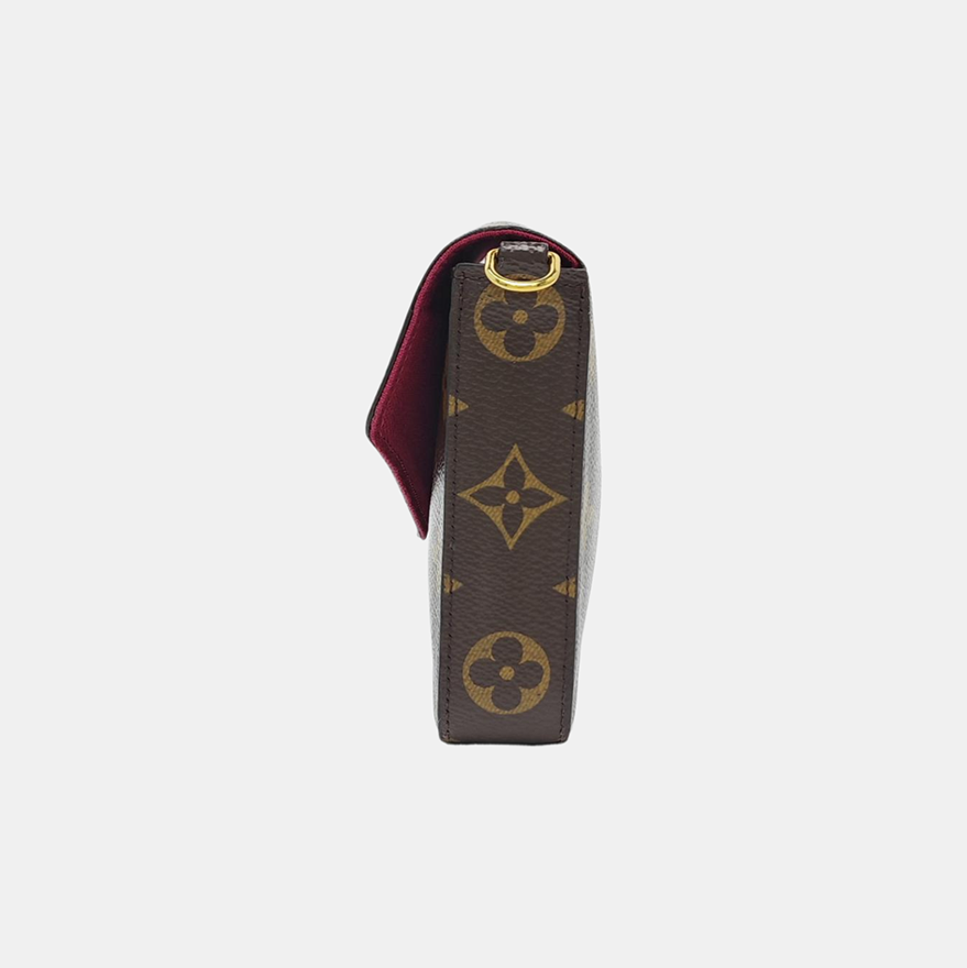 FÉLICIE Monogram Coated Canvas Brown