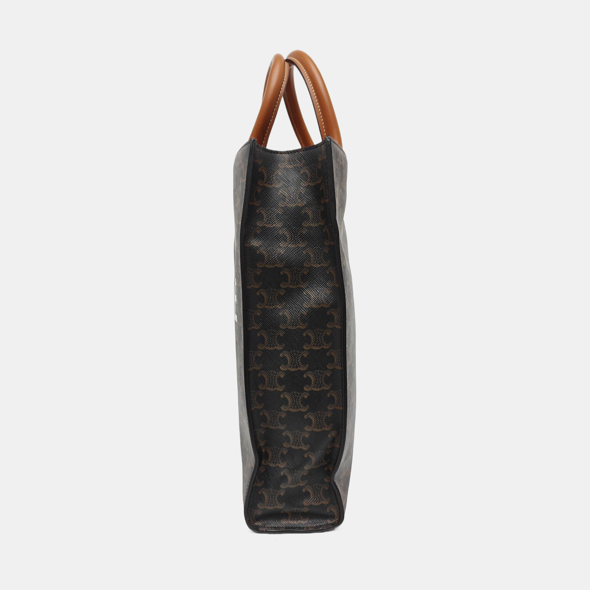 CABAS CELINE Small Coated Canvas Brown
