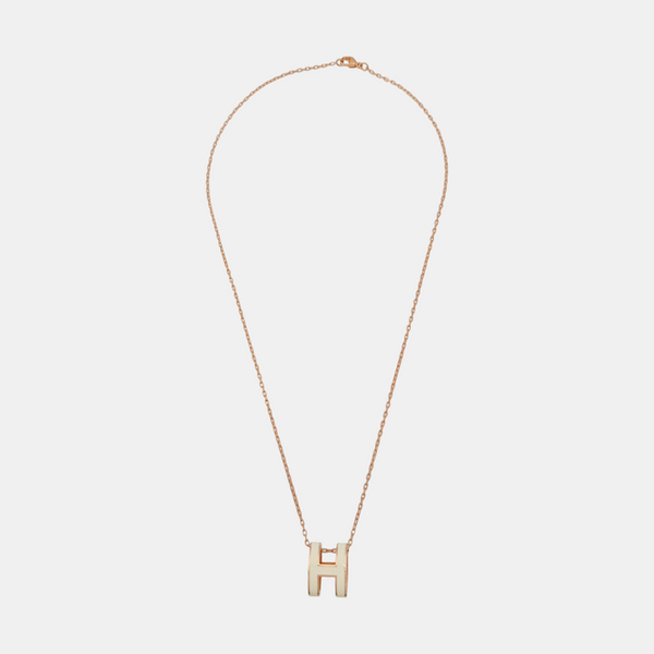Pop H Metal Rose Gold Necklace