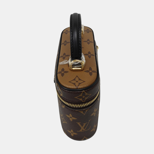 Vanity Chain Pouch Monogram Coated Canvas Brown