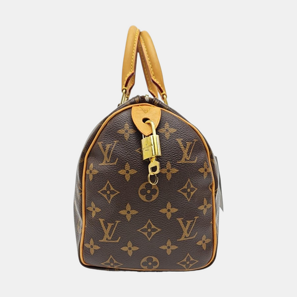 SPEEDY 25 Monogram Coated Canvas Brown
