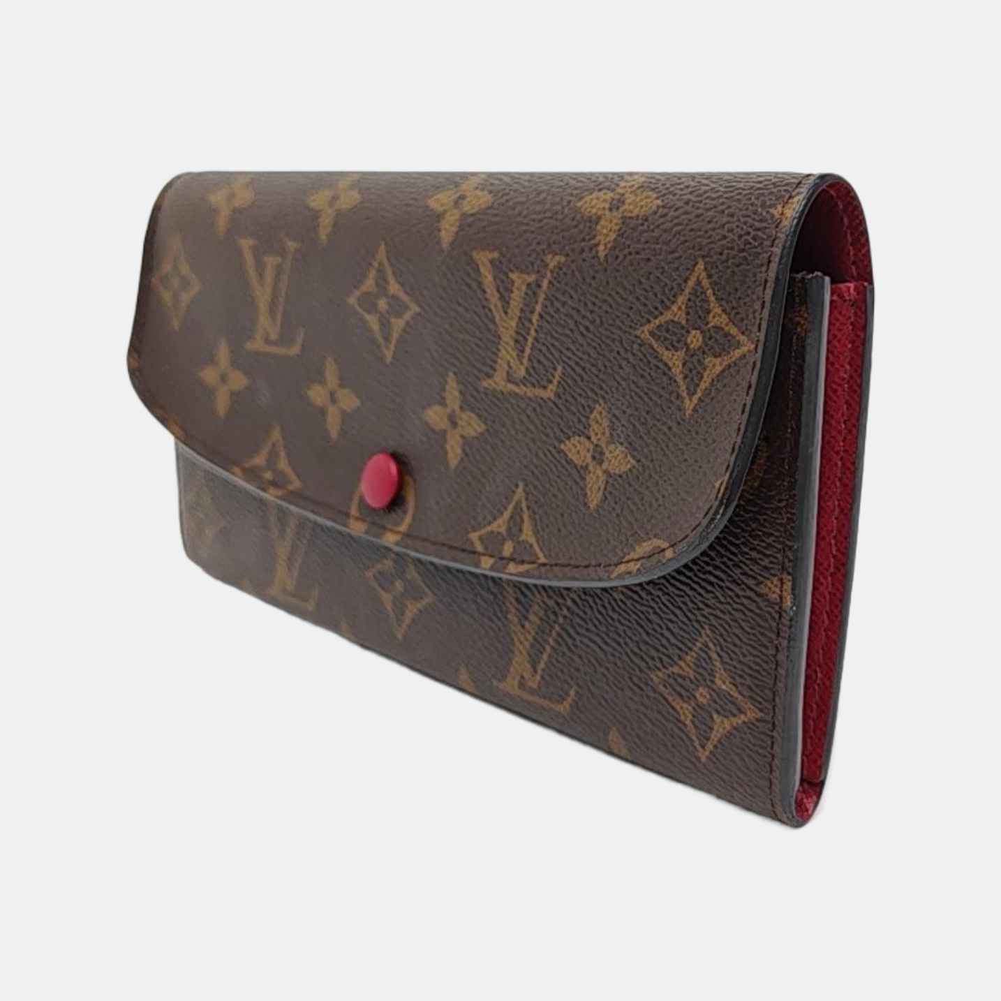 EMILIE Monogram Coated Canvas Brown Wallet