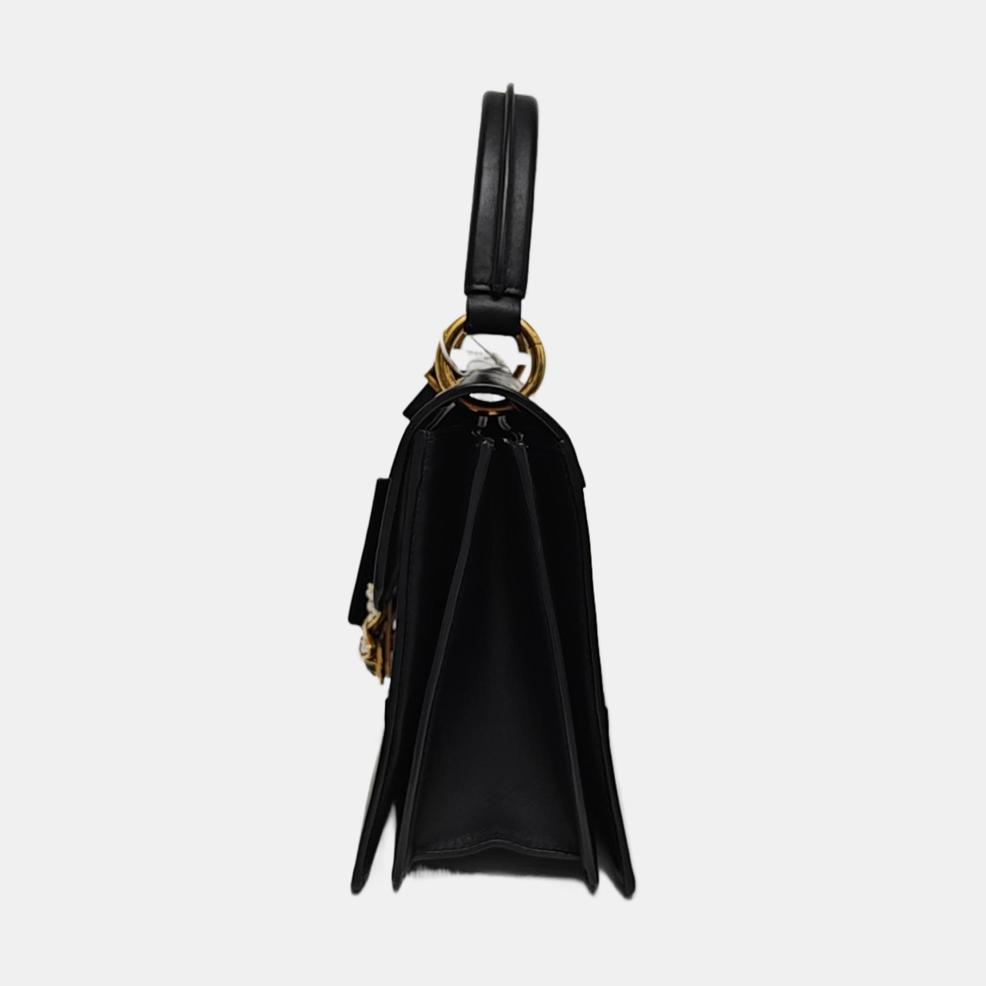 Queen Margaret Small Calfskin Black