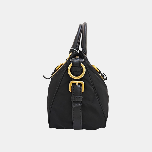 Nylon Shoulder Bag Black
