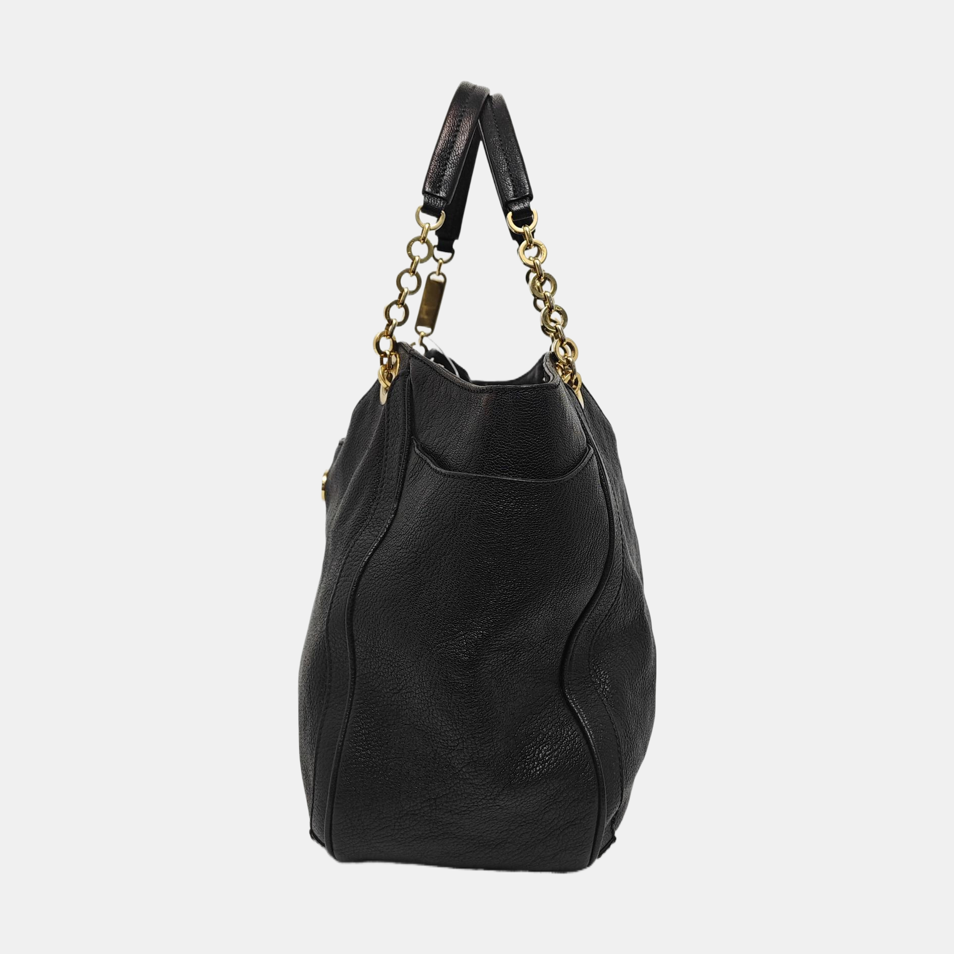 Betulla Medium Calfskin Black