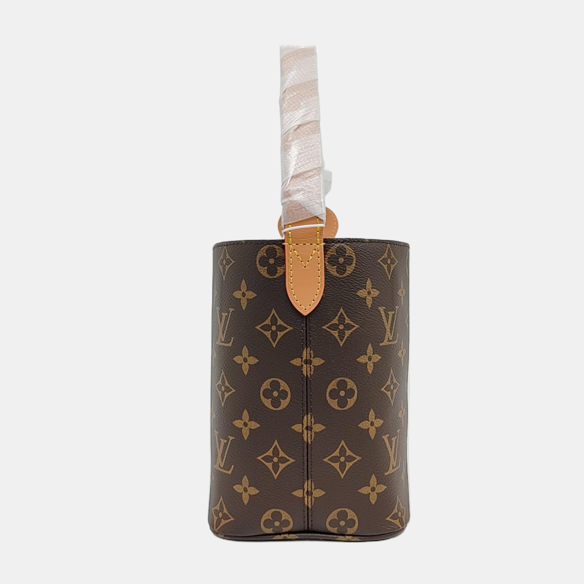 ALL IN BB Monogram Coated Canvas Brown