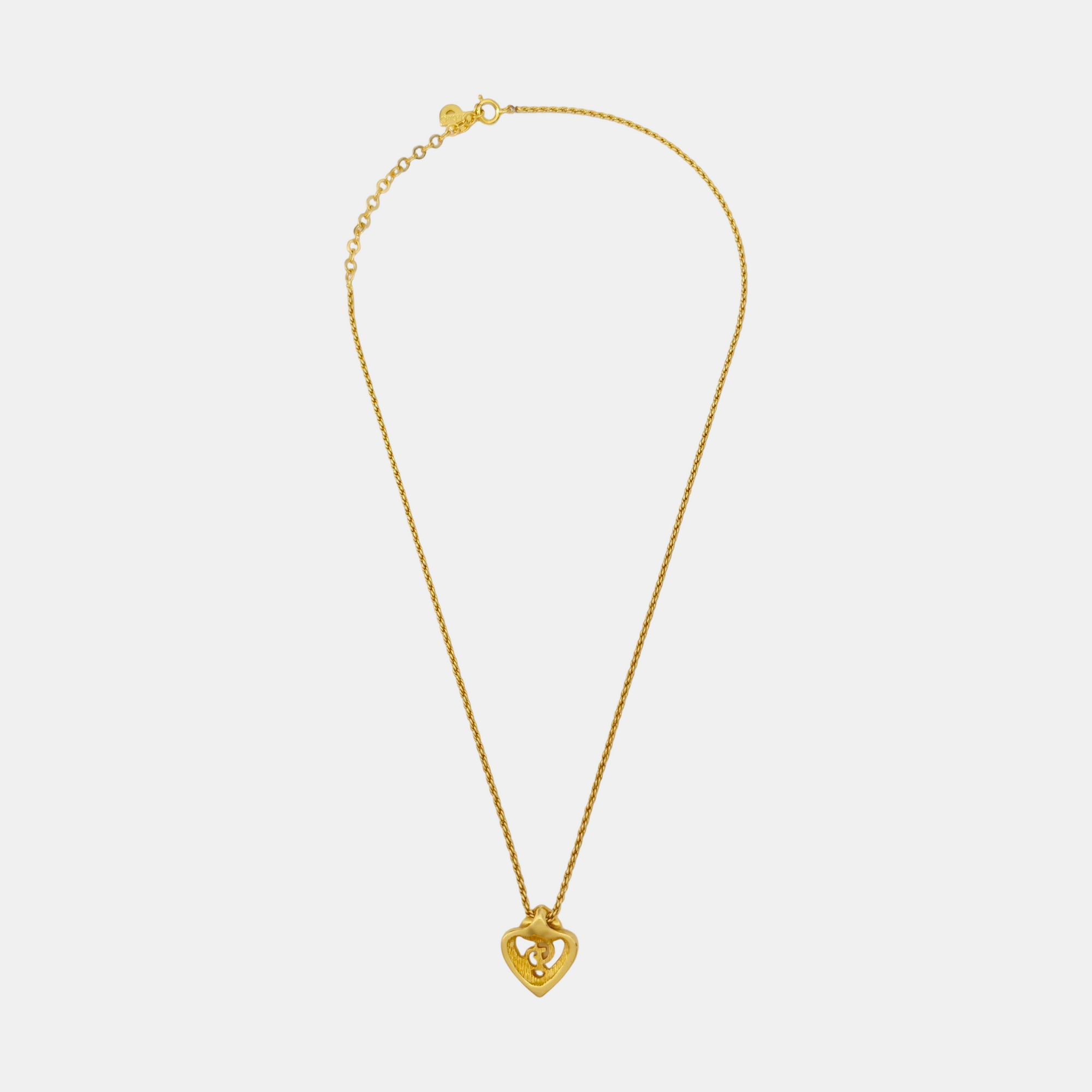 Twist Round Metal Gold Necklace