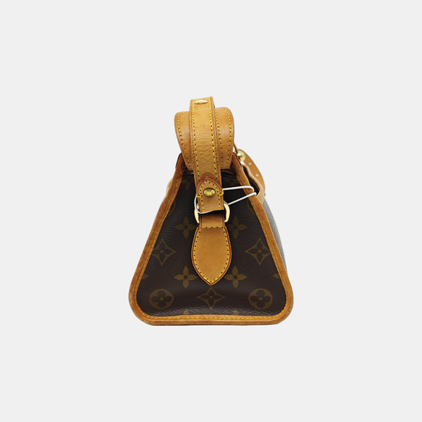 POPINCOURT Monogram Coated Canvas Brown
