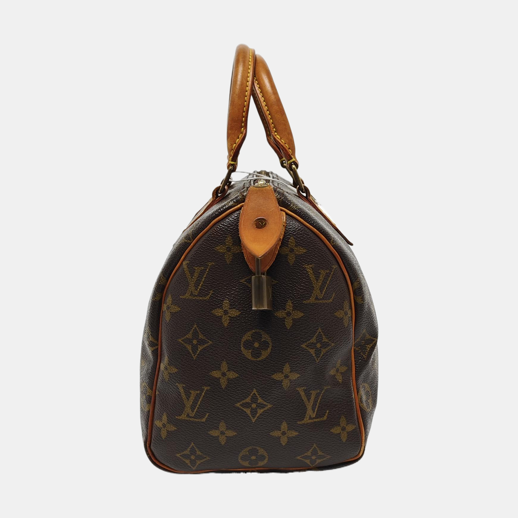 SPEEDY 25 Monogram Coated Canvas Brown