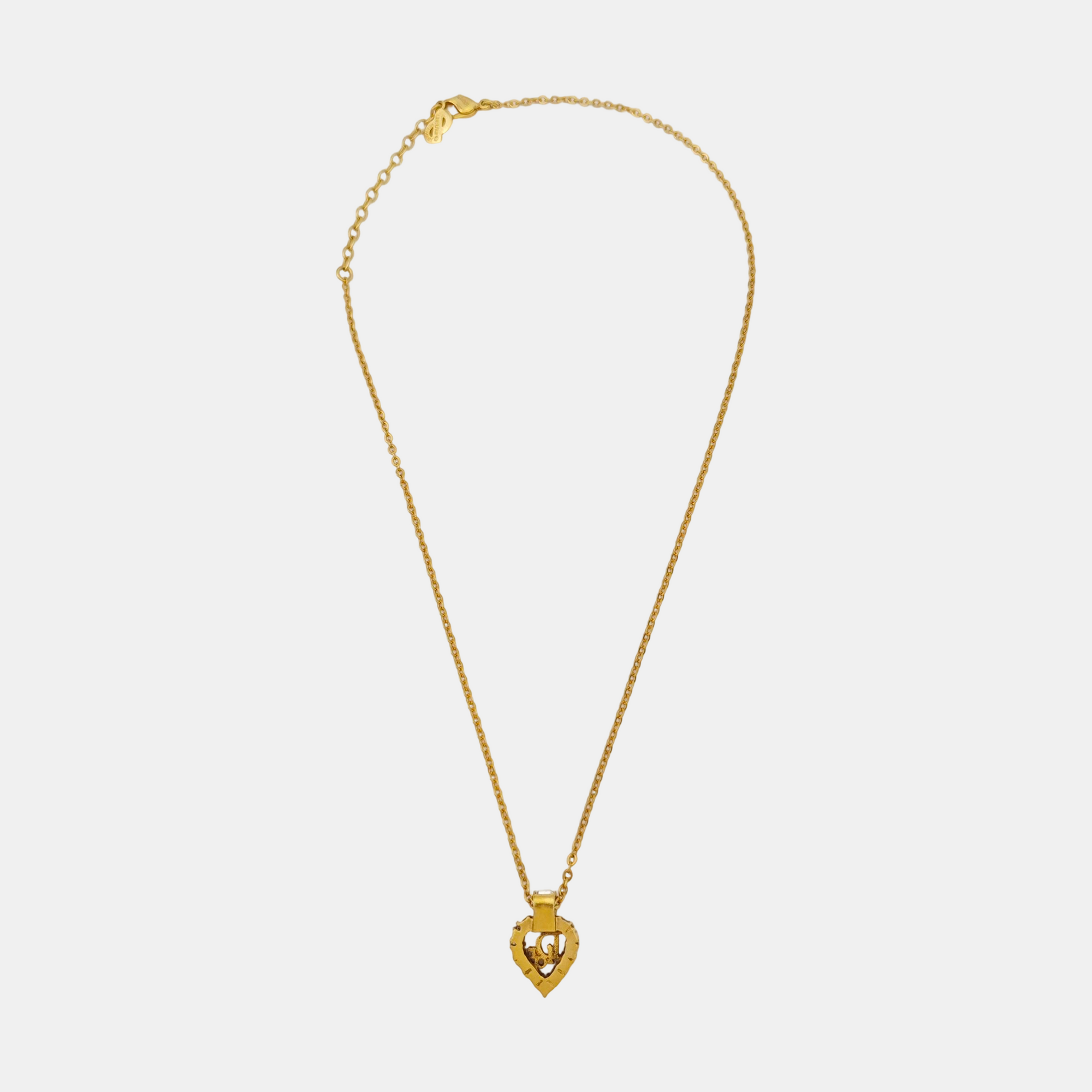Dior Oblique Metal Gold Necklace